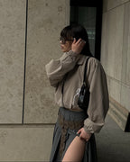 Swaggy Jacket - Grey Beige